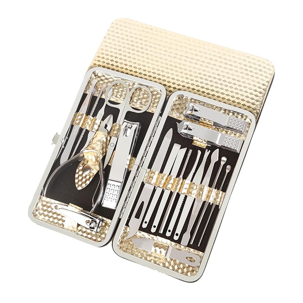 Zestaw obcinaczy do paznokci ze stali nierdzewnej, zestaw obcinaczy do paznokci, obcinacz do paznokci i zestaw do manicure, pomysły na prezent (19 sztuk) do stóp, obcinacz do paznokci i obcinaczy do
