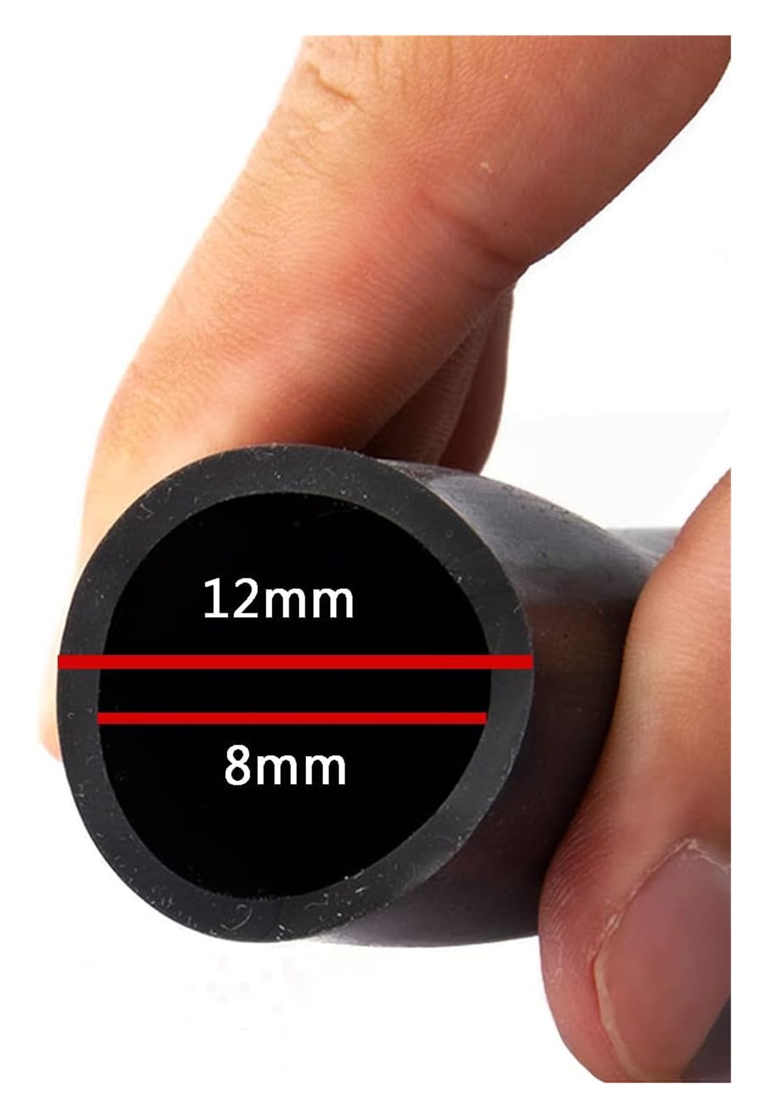 rurki silikonowe, Wąż z gumy silikonowej do węży wodnych i powietrznych w akwarium(8 * 12mm(1m))
