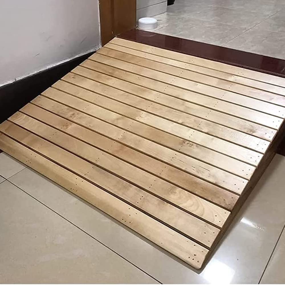 EMENAR Madera Rampa Silla De Ruedas Altura ReposAPIvexaling 7-15 Cm evt, Rampa De Umbral Portátil Patable, Qtado Acceso Para Motocicletas Scooters, Bicicletas