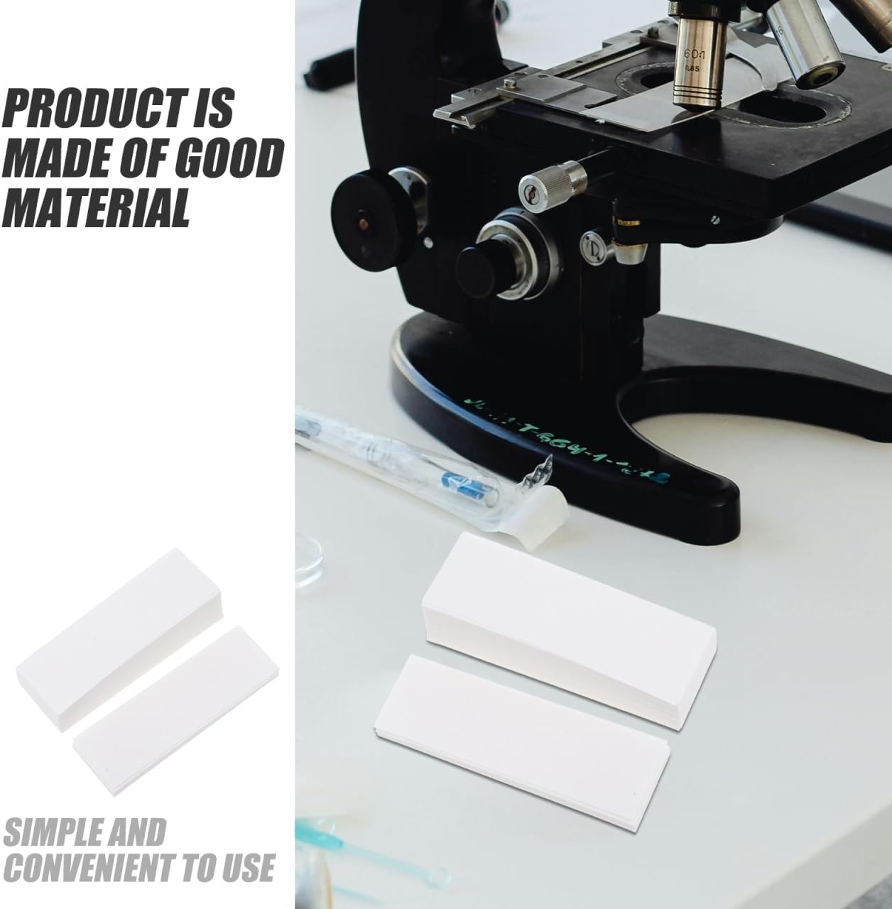 iplusmile Laboratory Filter Paper 600 Sheets 3.14X1.02 Inch Water Absorbent Blotting Paper for Chemistry Experiments and Dust Removal Cleaning Sheets