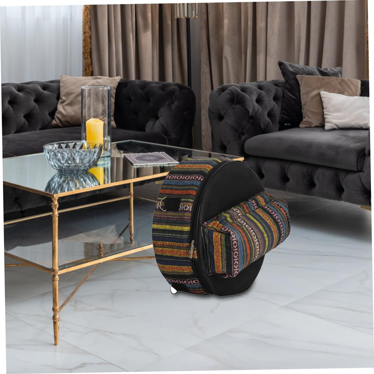 MAGICLULU Paquet de Tambour Portable en Tissu Oxford Imperméable, Grosse Capacité, Résistant à L'Usure, Pratique à Transporter pour Caisse Claire