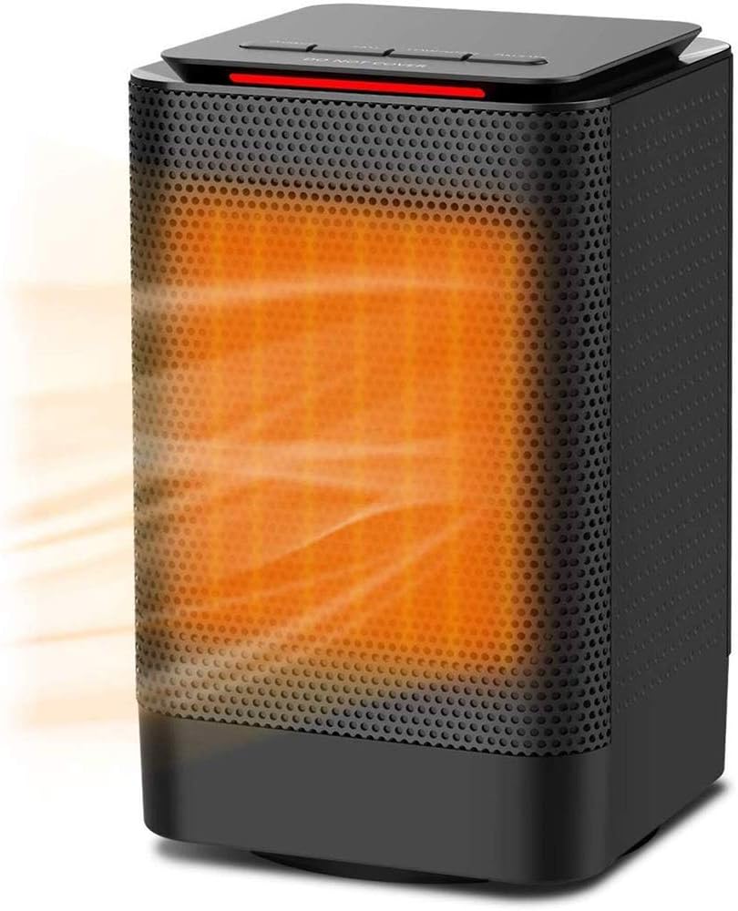 Ceramic Space Heater 950W, Portable Oscillating Electric Heater with Overheating Protection & Adjustable Heating & Carrying Handle, 3 Wind Modes, Quiet, Perfect for Home & Office Use