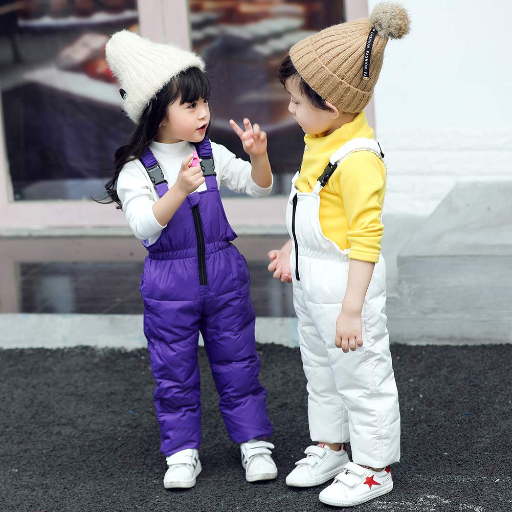 2pcs Traje de Nieve Plumas Invierno para Bebé Niños Parka Acolchada de Esquí Pantalones de Nieve