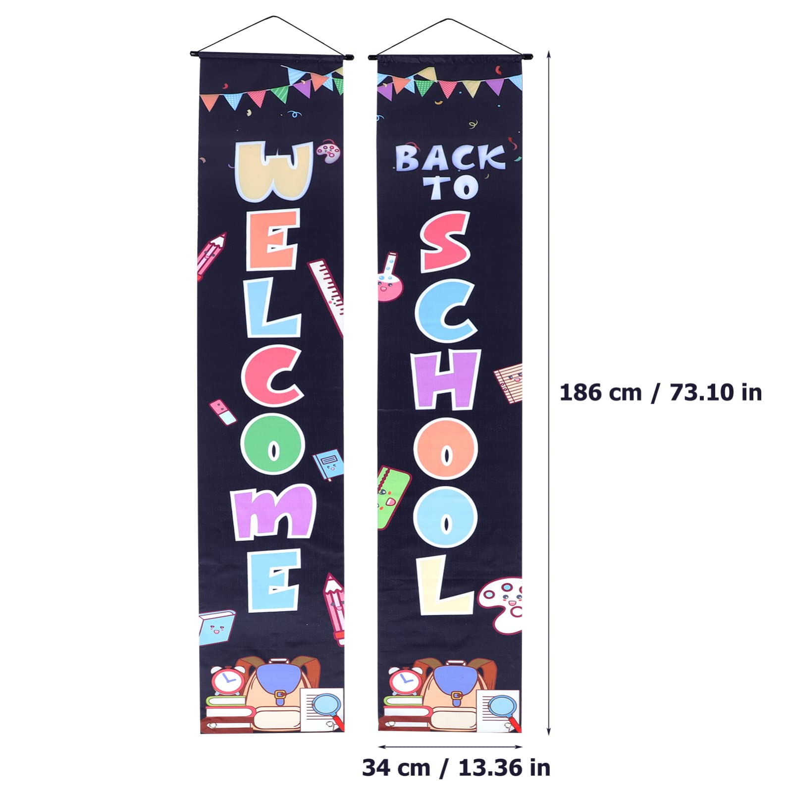 PRETYZOOM 5 Pares útiles escolares para profesores de secundaria cartel del primer día de clases banners de temporada de regreso a la escuela back to school decoração casa coplas de fondo
