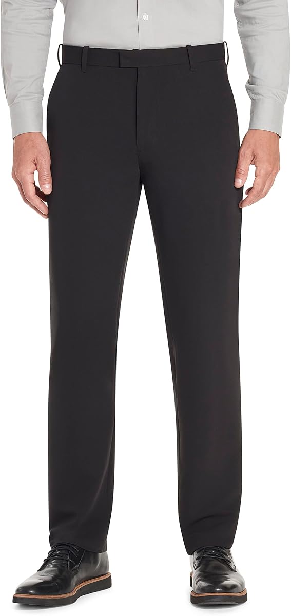 Pantalón recto con frente plano Flex para hombre