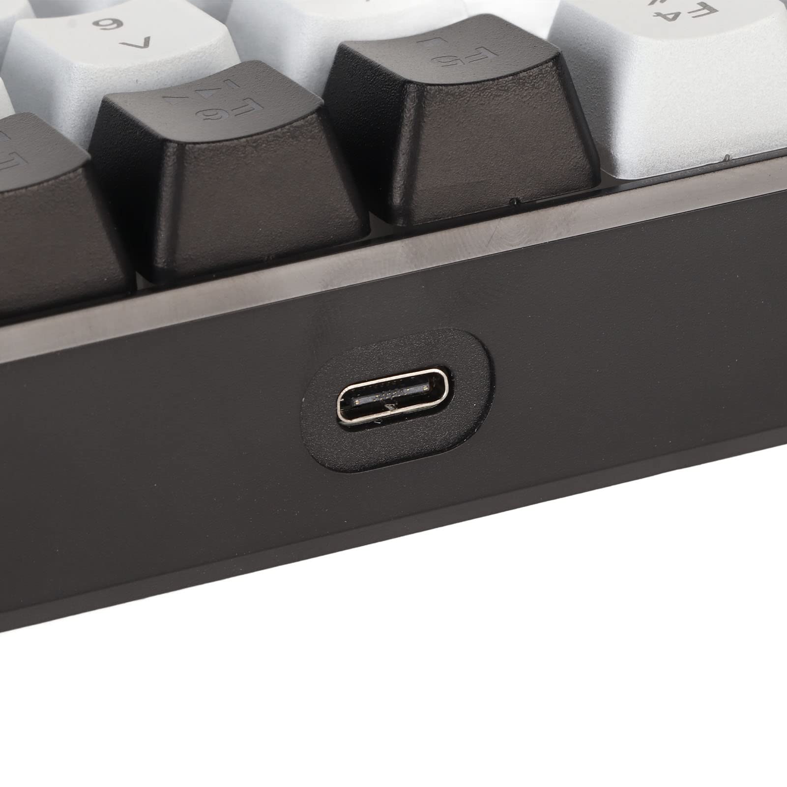 Bewinner Tastiera Meccanica Cablata a 84 Tasti, Tastiera da Gioco Retroilluminata RGB, Tastiera Cablata Silenziosa Ergonomicamente Curva, Tastiera Portatile, Tastiera Meccanica (Nero)