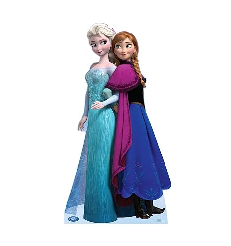 Cardboard People Elsa & Anna Life Size Cardboard Cutout Standup - Disney's Frozen (2013 Film)