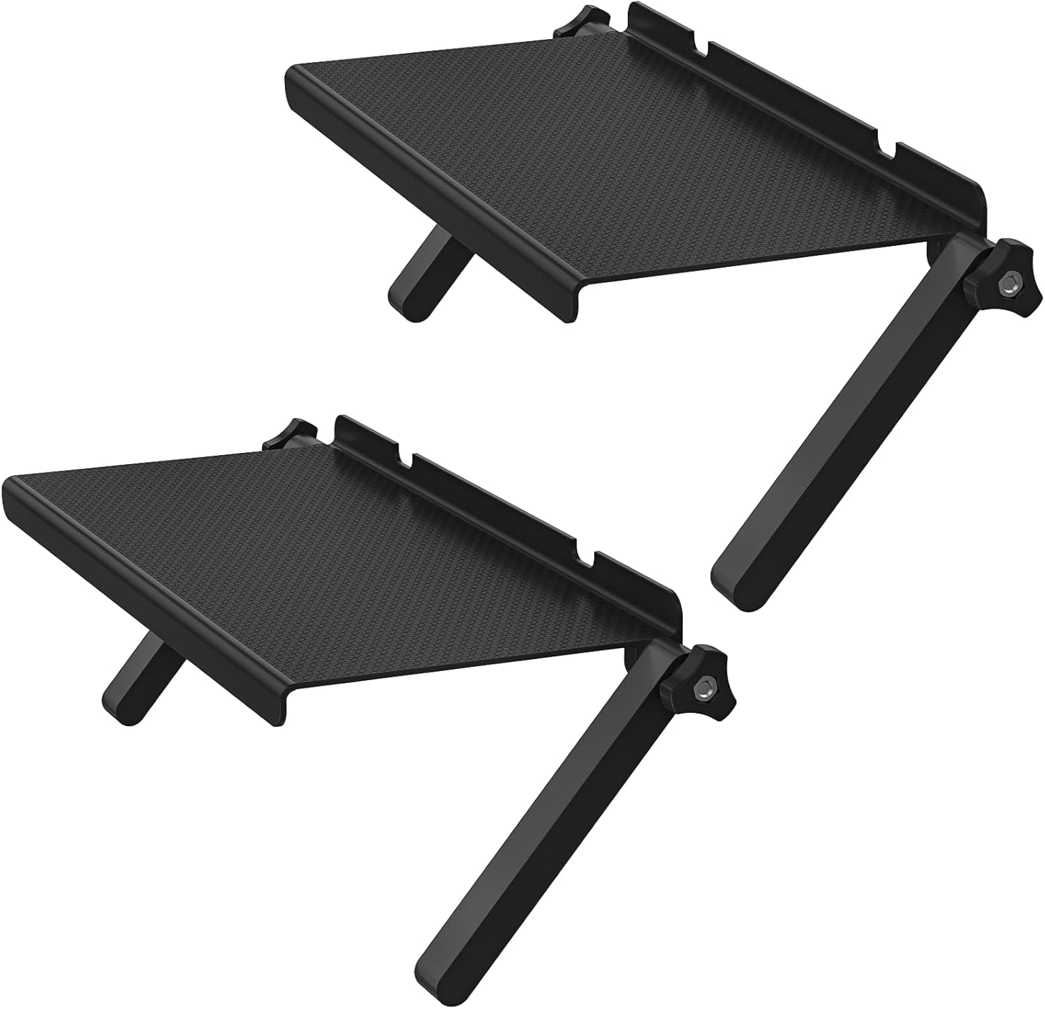 13 Inch Wide Platform TV Top Shelf – Adjustable Cable Box Shelf for Wall Mounted TV Shelf for Cable Box, Streaming Devices, Router and Home Decor Easy to Install Monitor Top Shelfs, 2 Pack