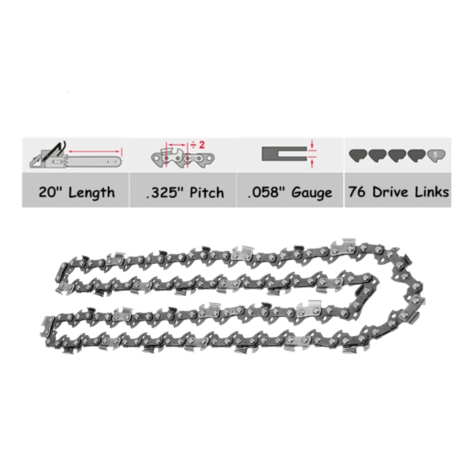Amazon.com : 20 inches Chainsaw Chain fits Caton Origen Steele