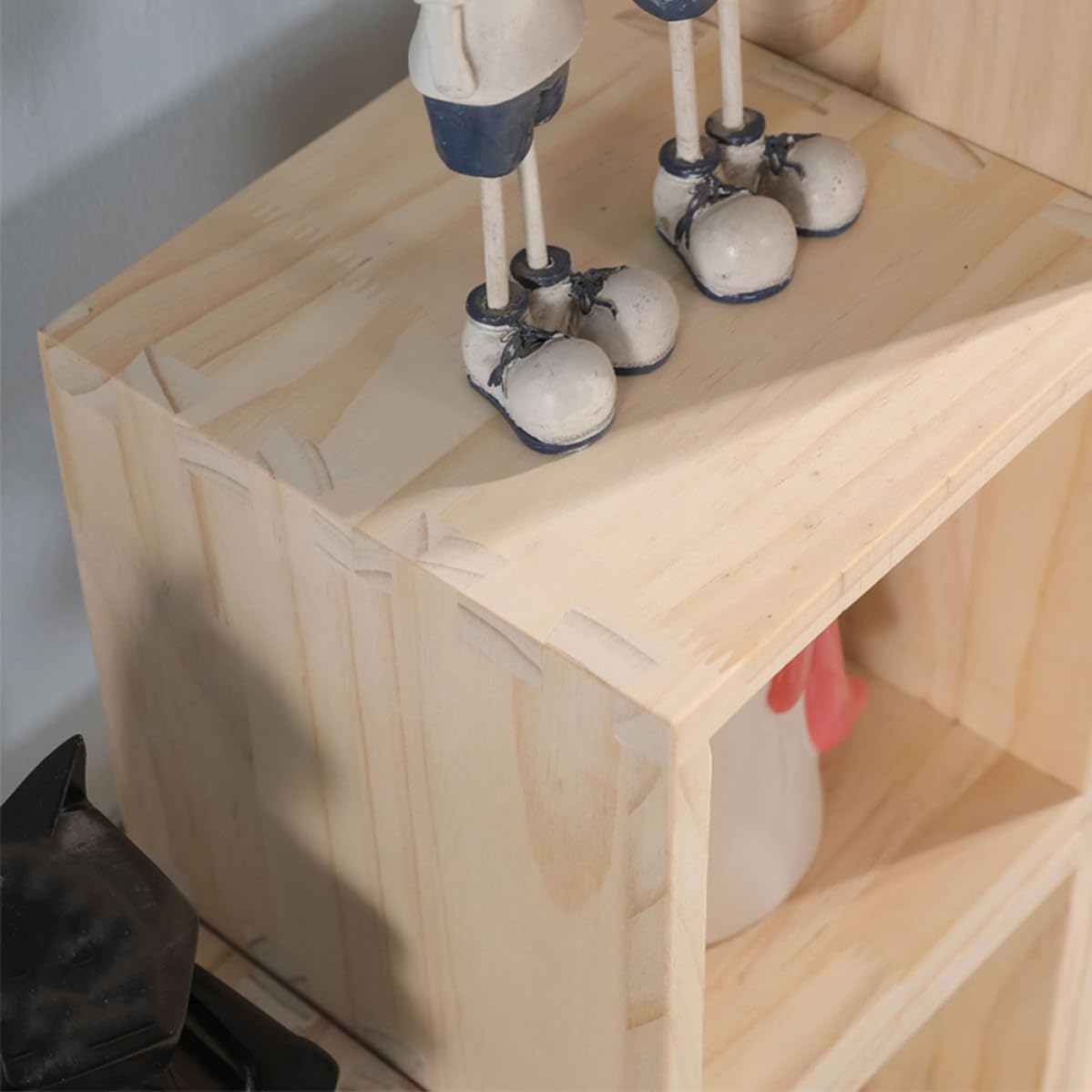 Caja Organizadora de Madera sin Terminar, Apilable para Armario