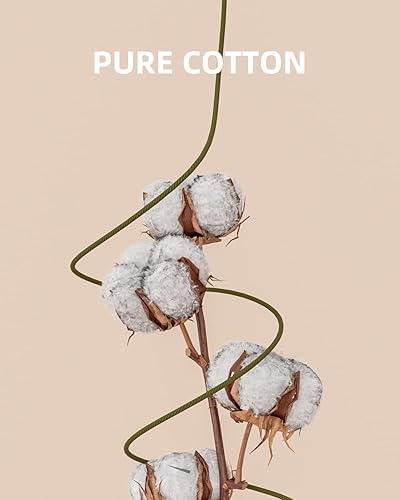 Miniatura 5 de Munzong - Cuerda de macramé color verde militar de 0.197 in x 109 yardas, cuerda de algodón natural colorida hecha a mano para macramé, 4 hebras