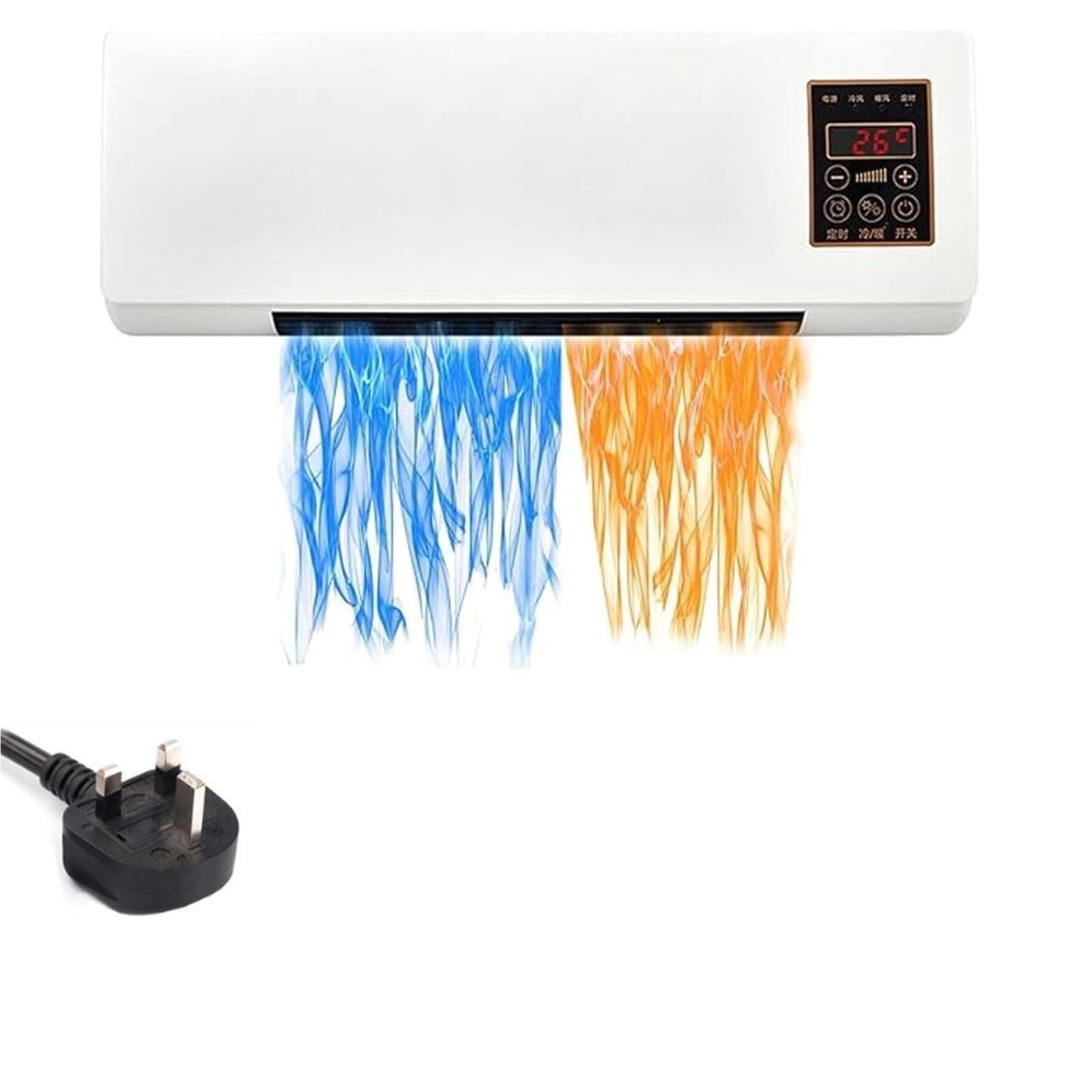 Scumlovy Air Conditioner, Upgraded Portable Conditioning Split, Mini Split AC/Heating System, 3500W Quiet Operation, With Remote Control For Home, Office(A)