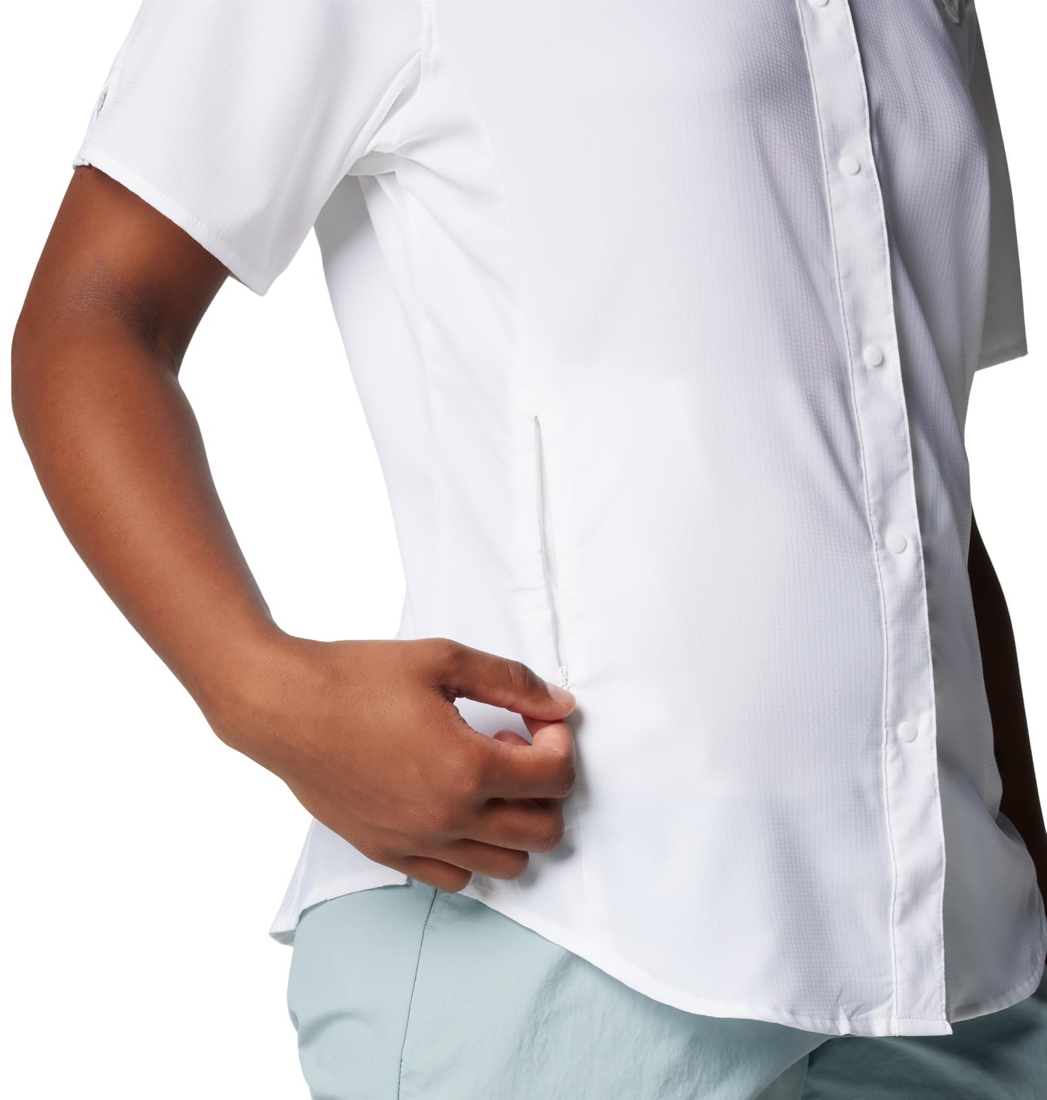 Columbia Chemise à Manches Courtes Tamiami II pour Femme, Blanc 2024, Taille XS, Blanc 2024, XS