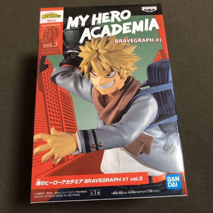 BANPRESTOMy Hero Academia BRAVEGRAPH # 1 vol.3 Bakugou Katuki PVC Figure Figurine 12cm
