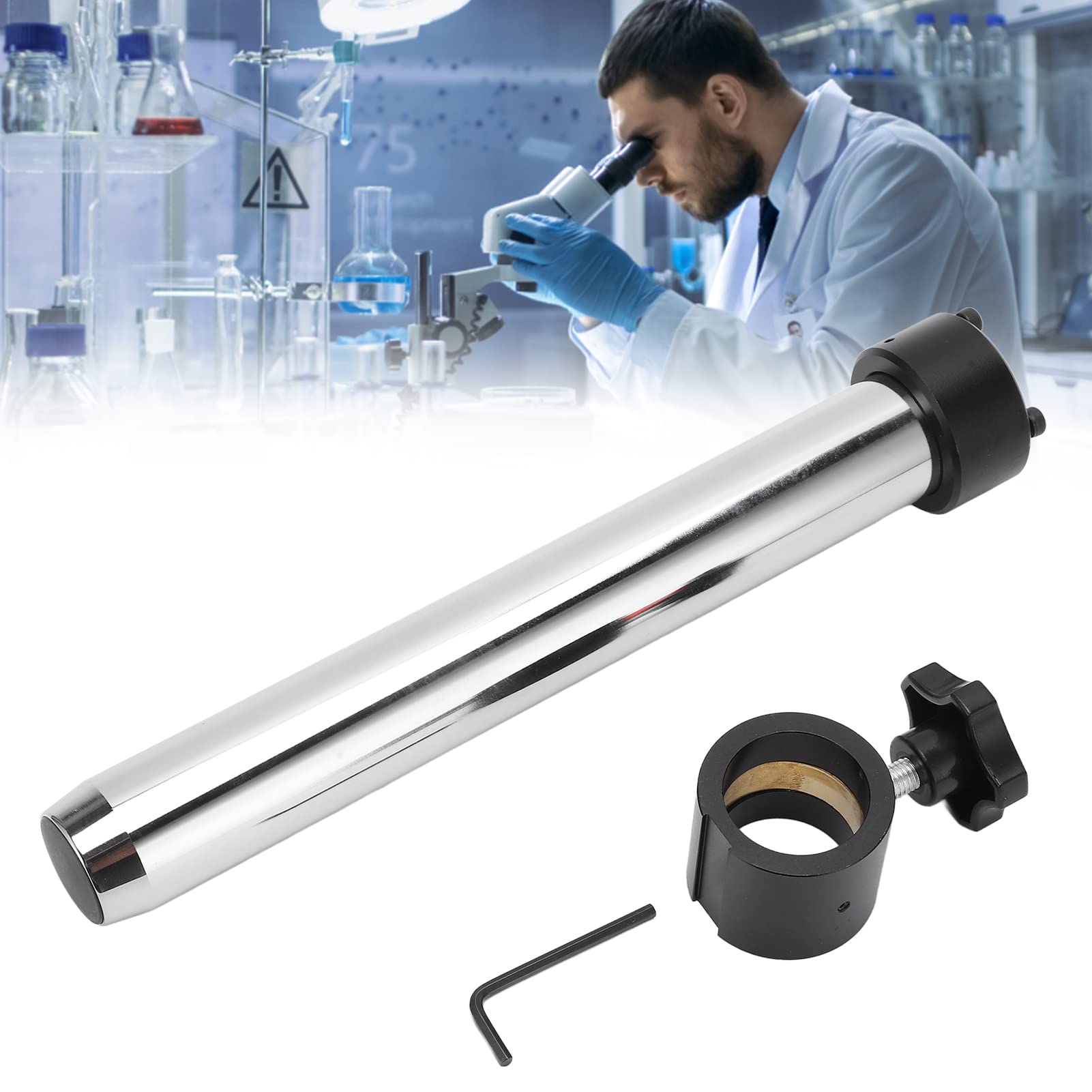 Accessori per Microscopio, Supporto per Microscopio Supporto per Tavolo per Fotocamera con Piattaforma Fissa per Microscopio in Metallo Ad Alta Durezza, Microscopi Digitali