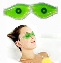 Concepta Beauty Aloe Vera Cool Gel Eye Mask Summer Ice Cooling Sleeping Mask for Eye Patches Remove Dark Circles Fatigue Cool Eyes Patch Pads Eye Care (Pack of 1 Pis)
