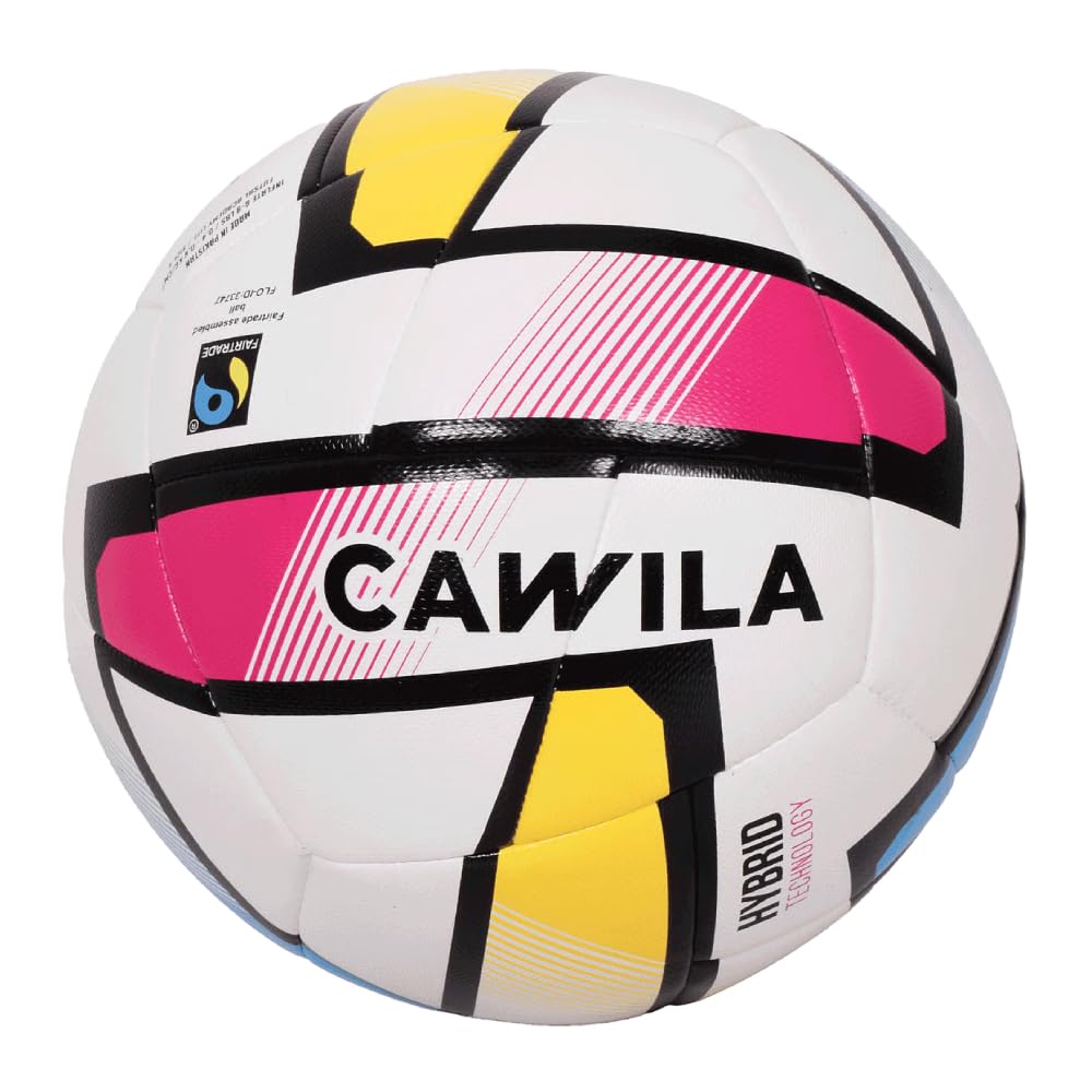 Cawila Academy Futsal Hybrid LITE 350 Größe 4, Fairtrade-zertifizierter Futsal-Ball, Hybrid-Technologie, reduziertes Gewicht ca. 350 g, Trainings- & Wettkampf-Indoorball