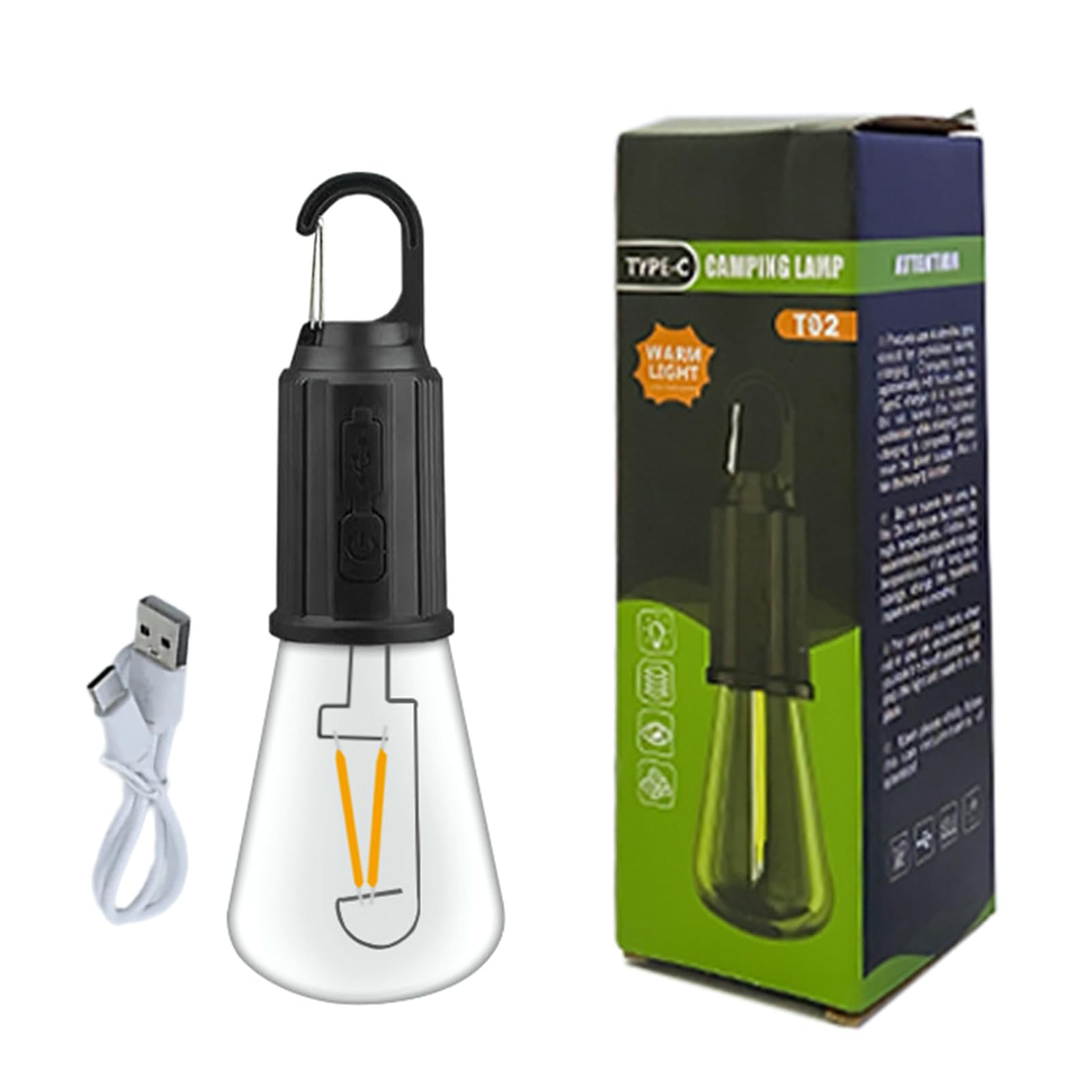 Camping Tent Light Rechargeables Lamp Flashlight Hangings Light Outdoor Camping Tent Lamp with Three Lighting Modes Outdoor Lighting