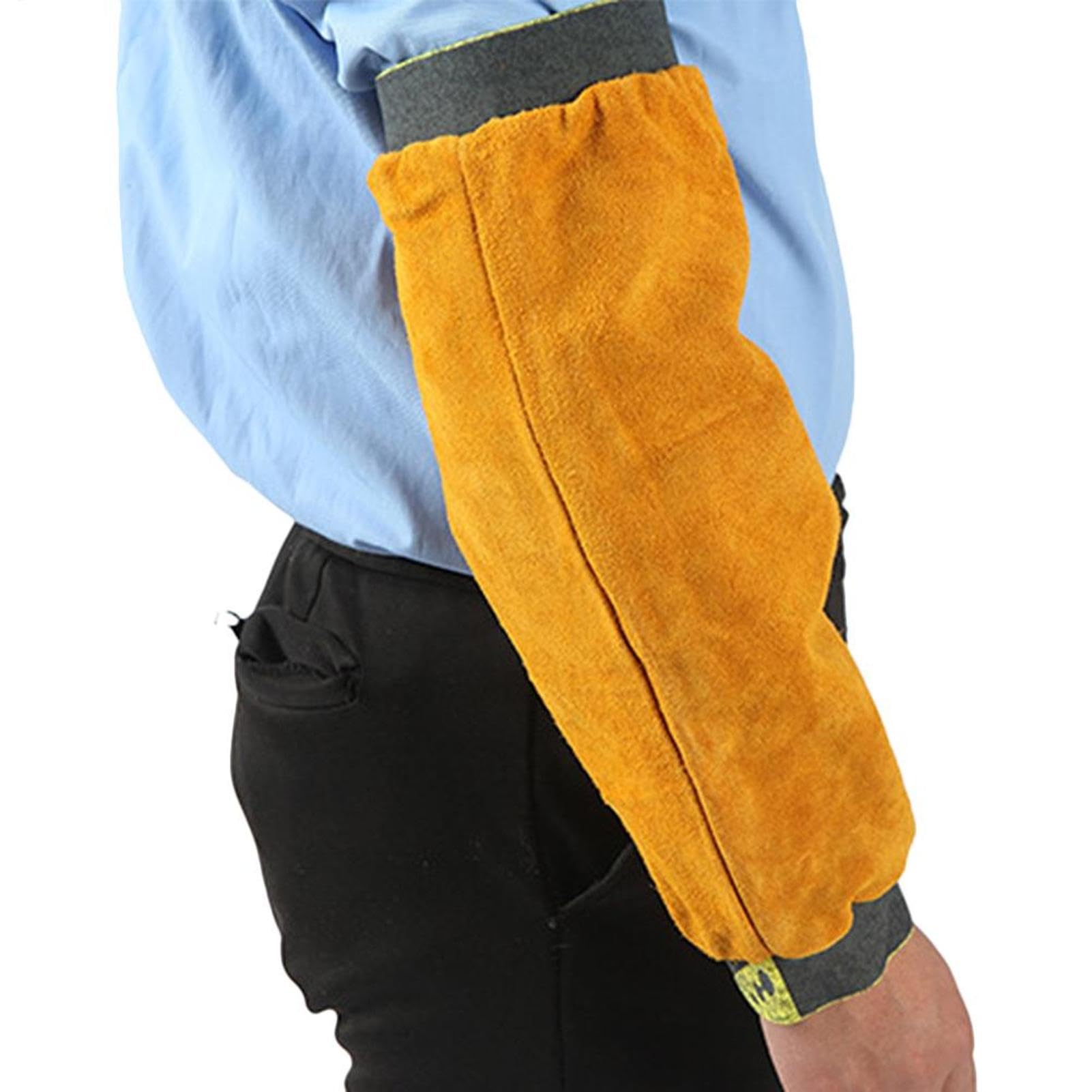 Welding Work Sleeve - Cowhide 15x10x2cm | Cowhide Arm Sleeve Fire