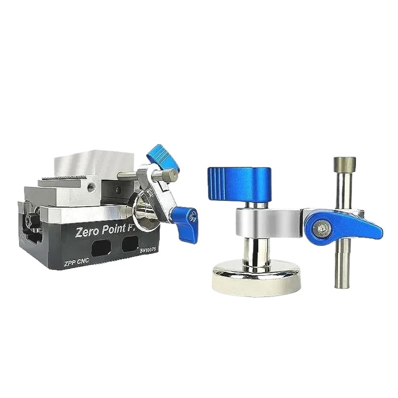 Self-Centering Vise Vice, Parallel Workpiece Locator Positioner, 80mm Suction(A with Magnet)