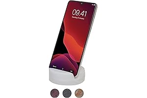 Versatile Marble Cell Phone Holder: Elevate Your Desktop and Nightstand Experience