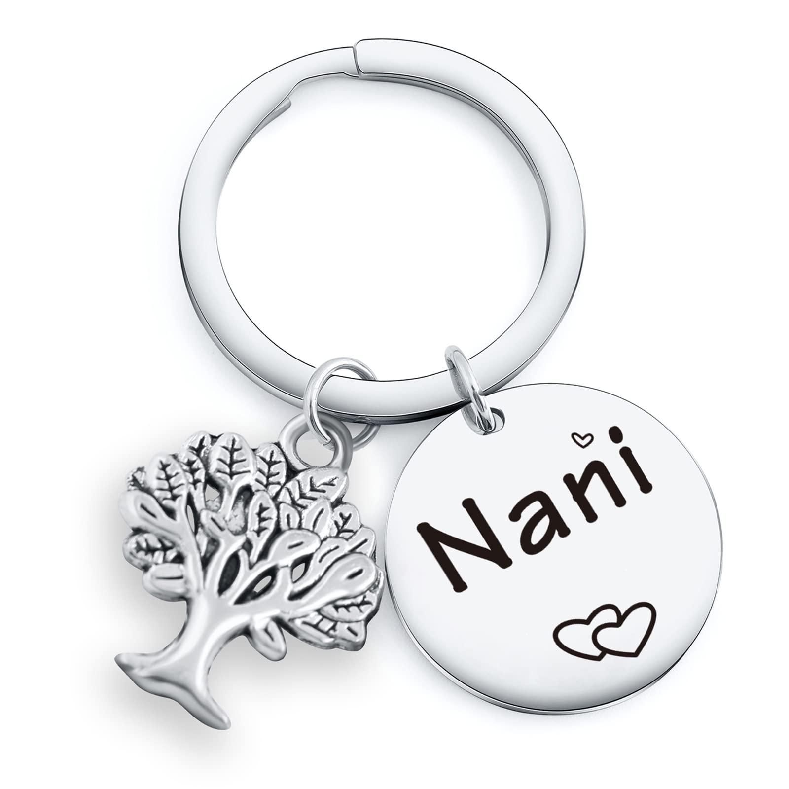 Nani Keychain Nani Appreciation Jewelry Nani Christmas Jewelry Gigi Keyring