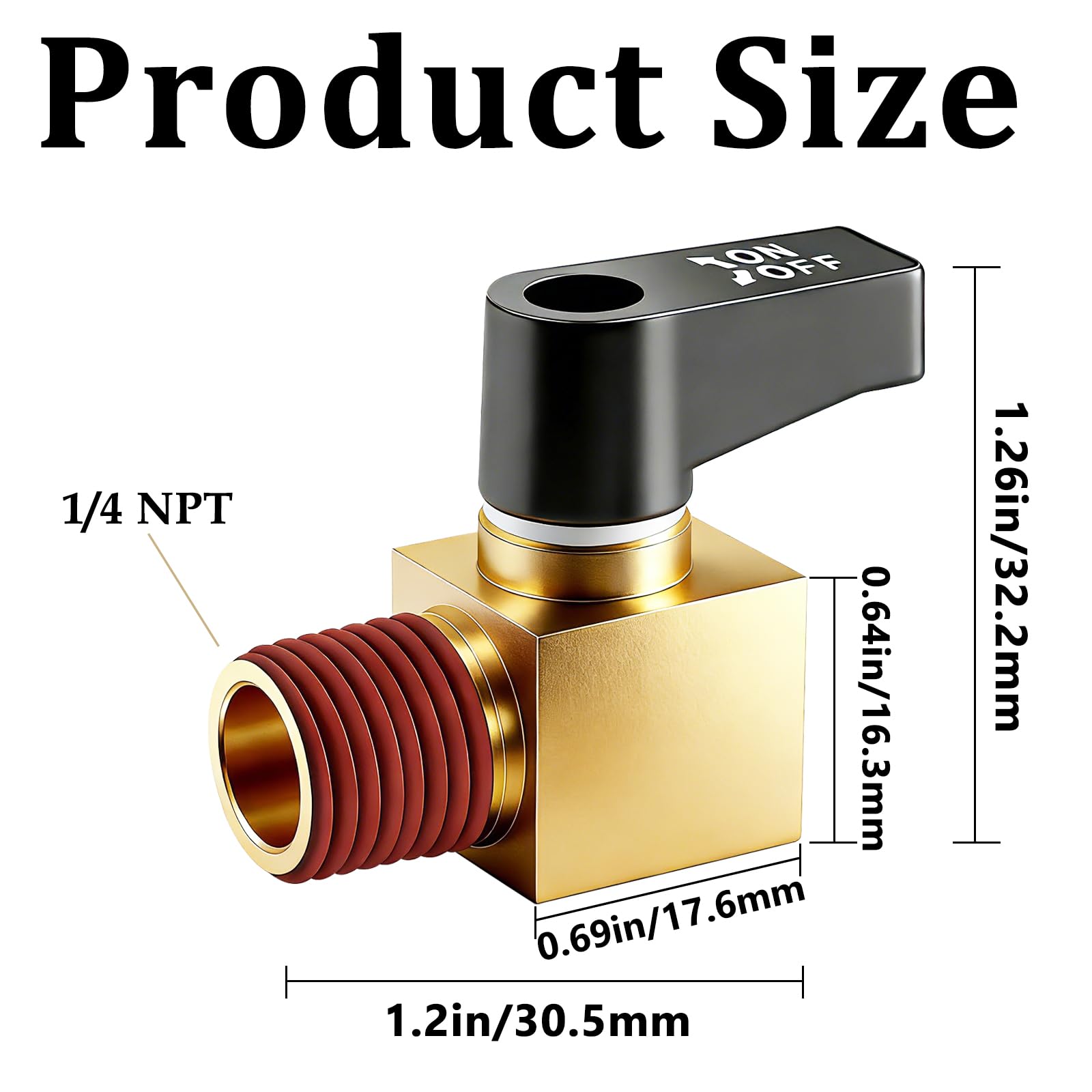 Brass Air Compressor Drain Valve - Reliable & Durable -2