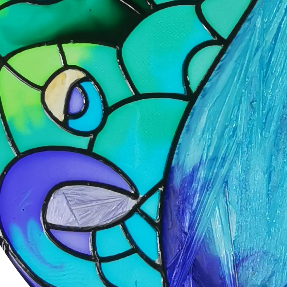 Joan Baker サンキャッチャー Joan Baker Designs Hand-Painted Art Glass Suncatcher Art