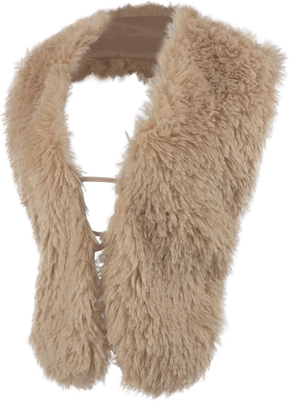 Women Faux Fur Collar Halter Vest Fuzzy Sexy Tie Backless Crop Tops Sleeveless Going Out Tops for Party Club Rave - Image 2