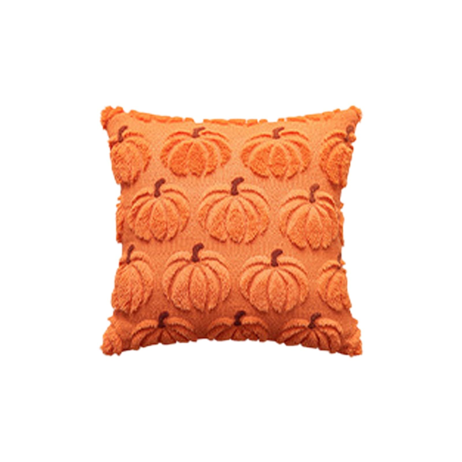 KSKBLZDJD Halloween Pillow Covers Soft Plush Pumpkin Decor Fall Decorations