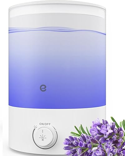 Miniatura 1 de Esemoil Humidificador de niebla fría (tanque de agua de 2.1 litros), humidificadores ultrasónicos silenciosos para dormitorio y guardería con diseño