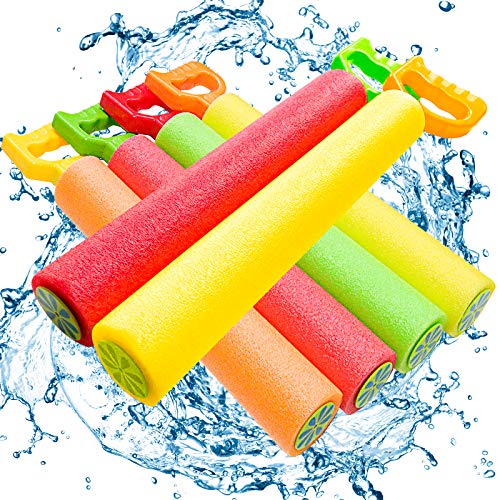 ToyerBee Water Gun, 6 Pack Water Guns for Kids-Pool Toys-Shoots Up to 35 Ft, Water Blaster Squirt, Water Cannon for 4.5.6.7 Year Old Boys& Girls& Adults, Pools Party& Water Toys