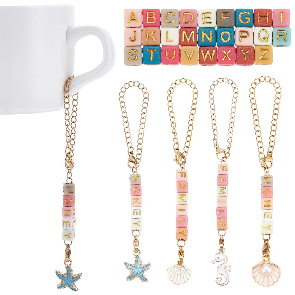 Pendentifs étoiles de mer et coquillages SUNNYCLUE pour vos tasses
