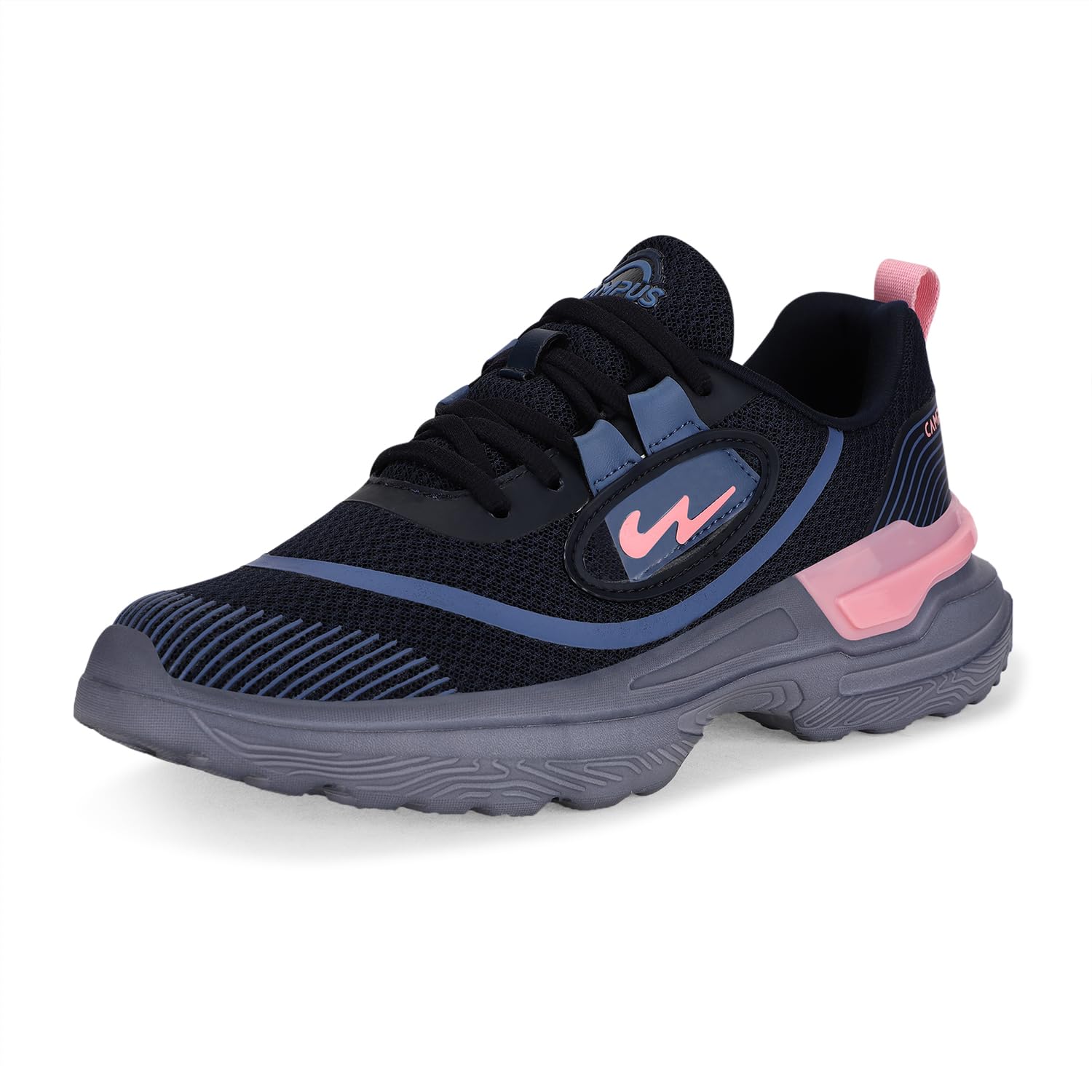 Campus Remy Chunky Womens Sneakers | Fashionable Lightweight Mesh Upper | Cushioned Chunky Outsole | Casual Lace-Up Shoes with Memory Foam Insole Navy/Pink (B0CGRV6TVC) Amazon Price History, Amazon Price Tracker