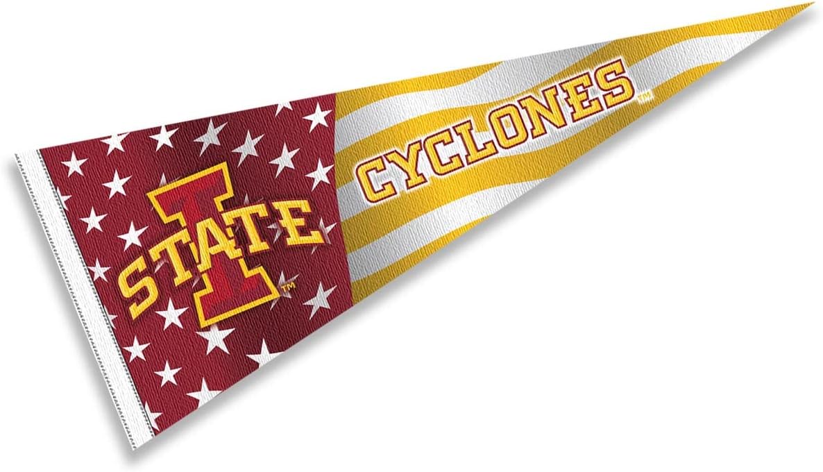 Iowa State Cyclones Nation USA Stars and Stripes Pennant Pennant Banner Flag