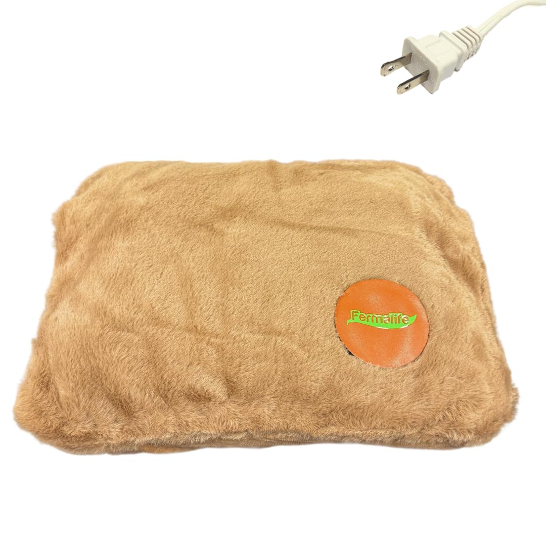 FERMALIFE Bouillotte électrique rechargeable avec housse souple - Thérapie par la chaleur pour douleur, crampes et muscles endoloris - Compresse chaude et chauffe-mains, intérieur/extérieur