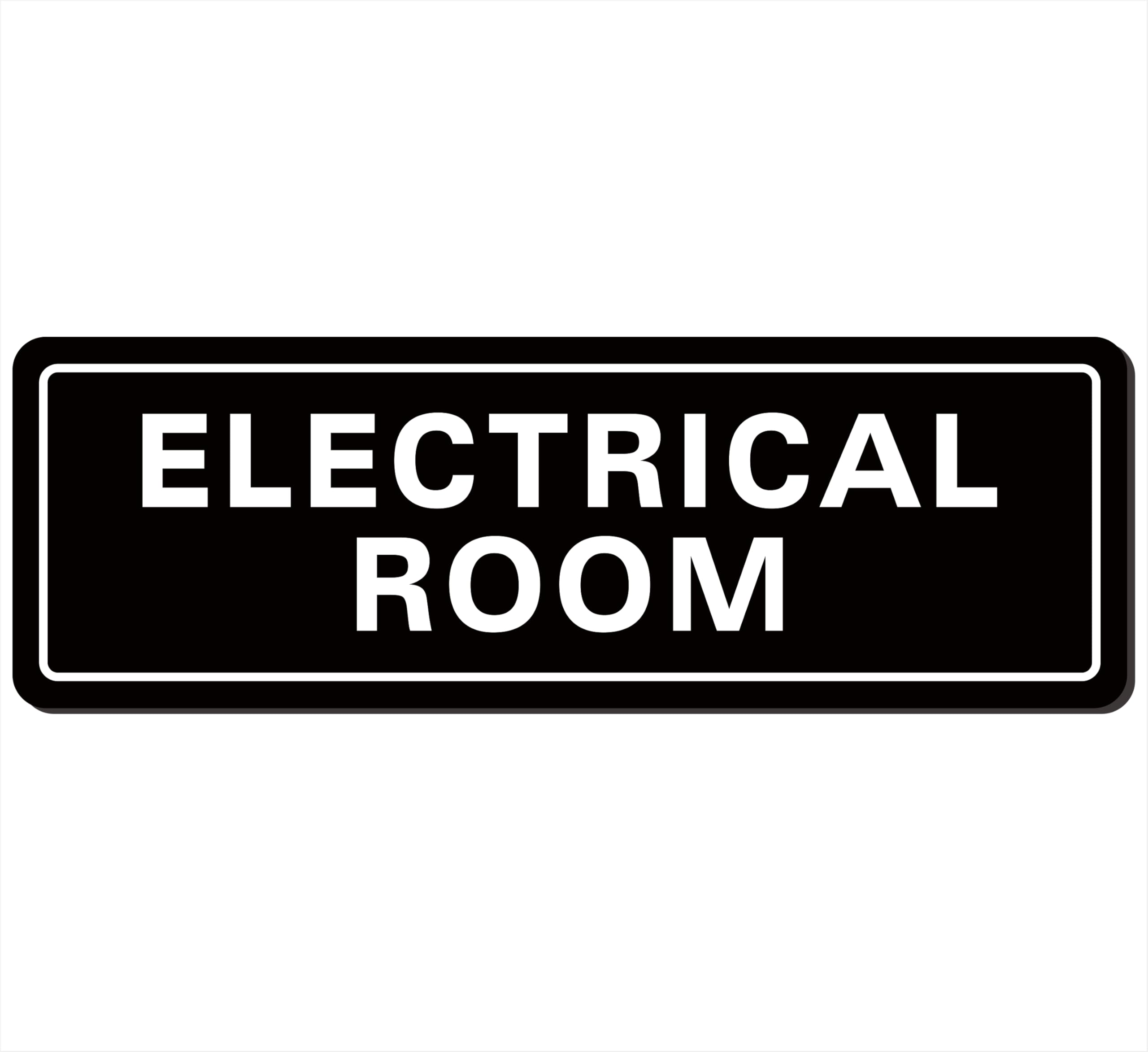 Electrical Room Sign - Premium Durable Acrylic Material, Super Strong Self-adhesive, Quick Installation, Suitable for Your Home and Business (9 × 3