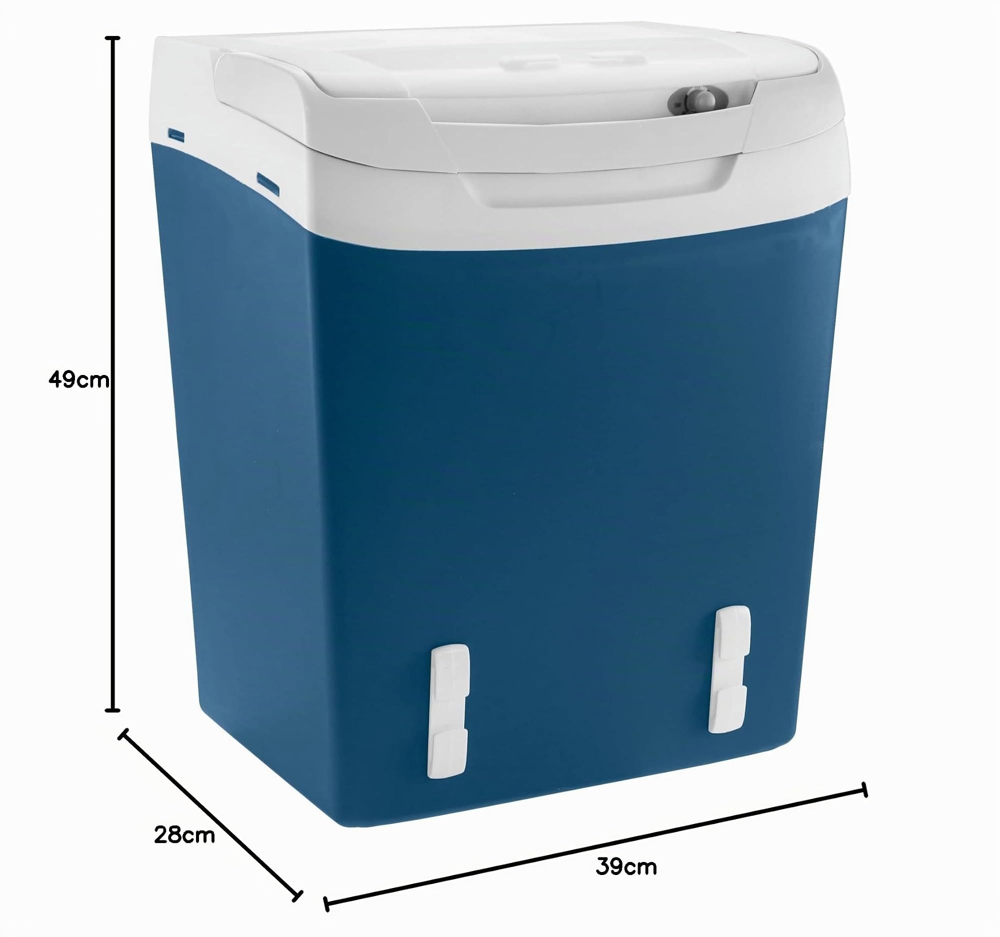 Mobicool MS30 Kühlbox, elektrisch, 29 L, Anschluss 12/230 V mit Sicherheitsgurtfixierungen zum Anschnallen im Auto