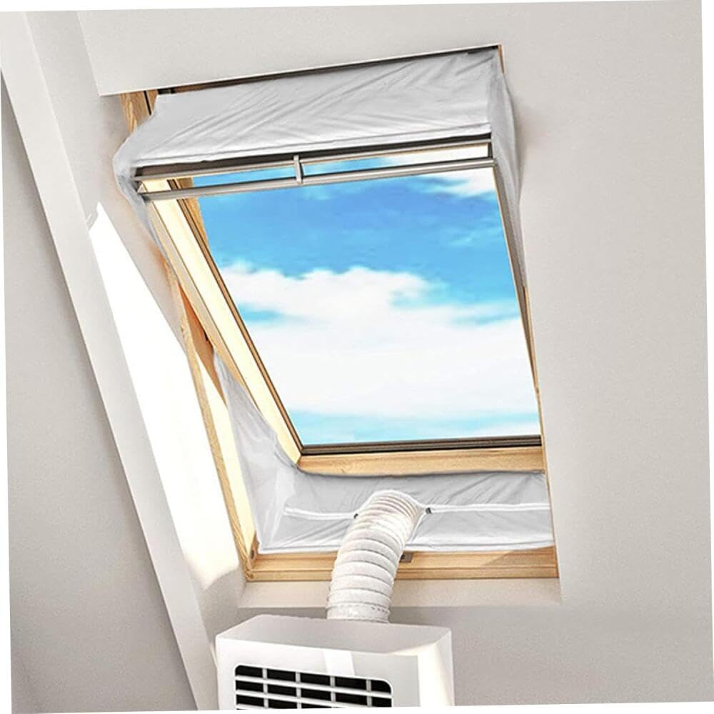Kit di guarnizioni per finestre AC per condizionatori d'aria portatili, soluzione di ventilazione impermeabile e antivento, per finestre scorrevoli e battenti, facile installazione con nastro adesivo