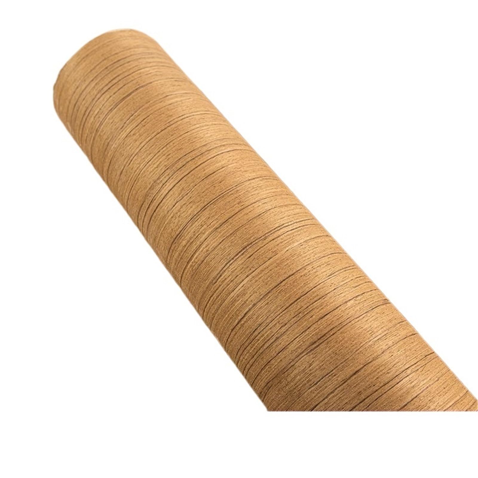 Zymjzbetic Wood Grain Stickers L:2.5Meters Width:58cm T:0.2mm Veneers for Wooden Doors Wood Veneer White Oak and Black Walnut Furniture(Teak Stripes)