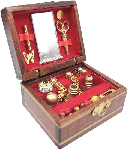 Toddmomy Caja de madera para decoración de niños, cofre del tesoro pirata para adornos para niños, joyero, organizador de almacenamiento para