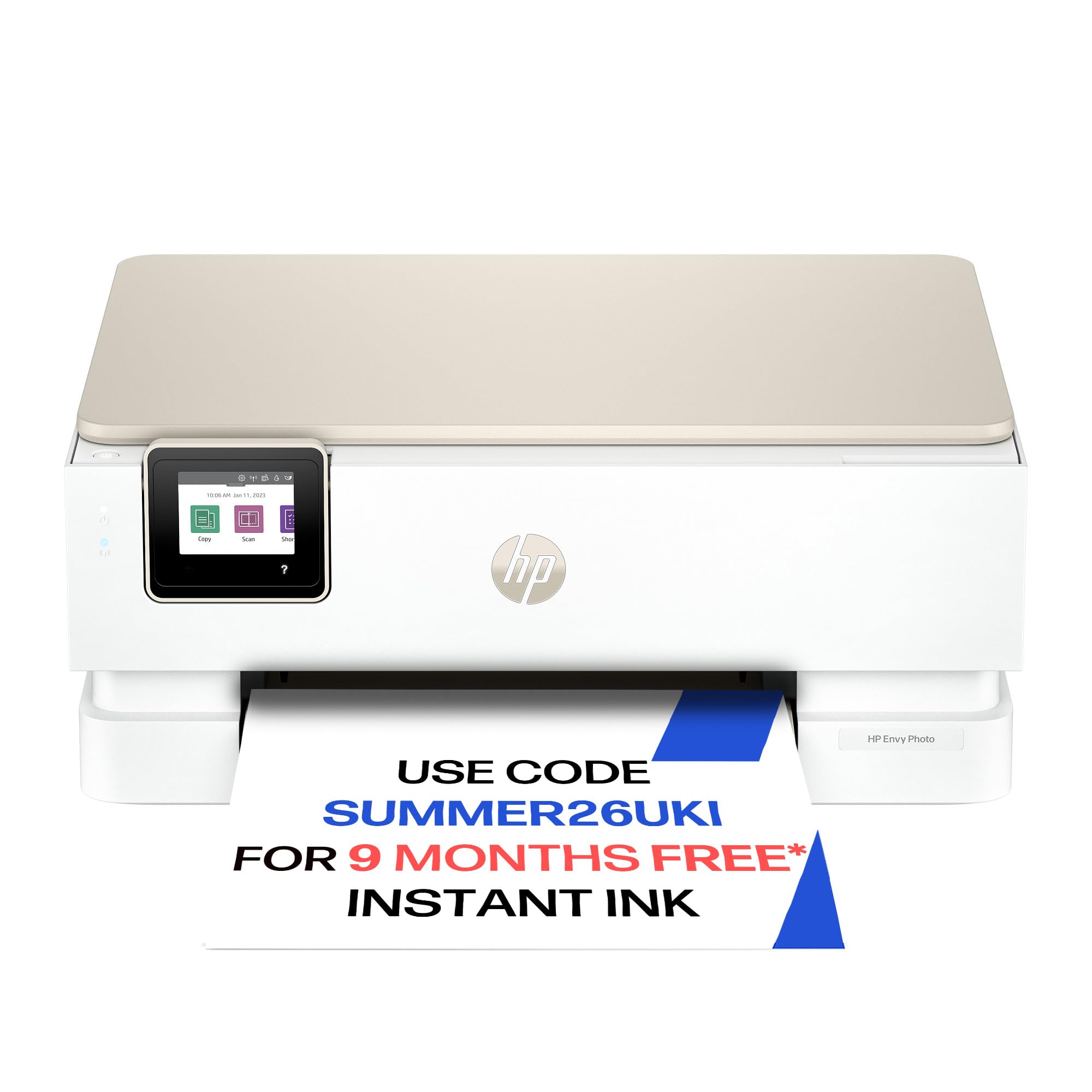 HP Envy Photo 7234 All in One Photo Printer | Wireless | Print, Scan & Copy | 6 months free Instant Ink | Dedicated Photo tray | Touchscreen | 2-sided photo printing | Self-healing dual band Wi-Fi
