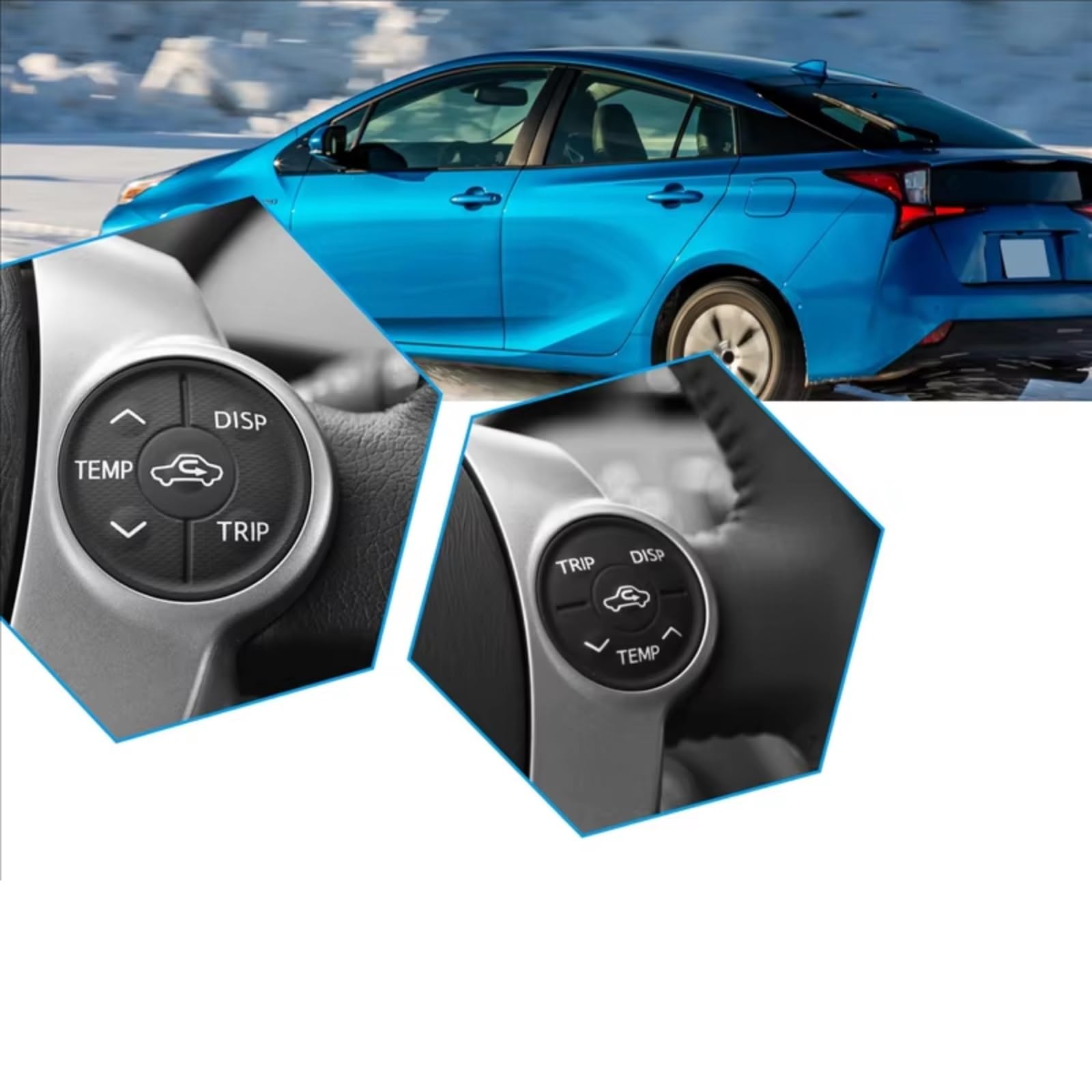 Botón Volante Coche Compatible Con Toyota Para Prius 2009 2010 2011 2012 2013 2014 2015 Botón Controles Interruptor Volante Coche 84247-52150-B0