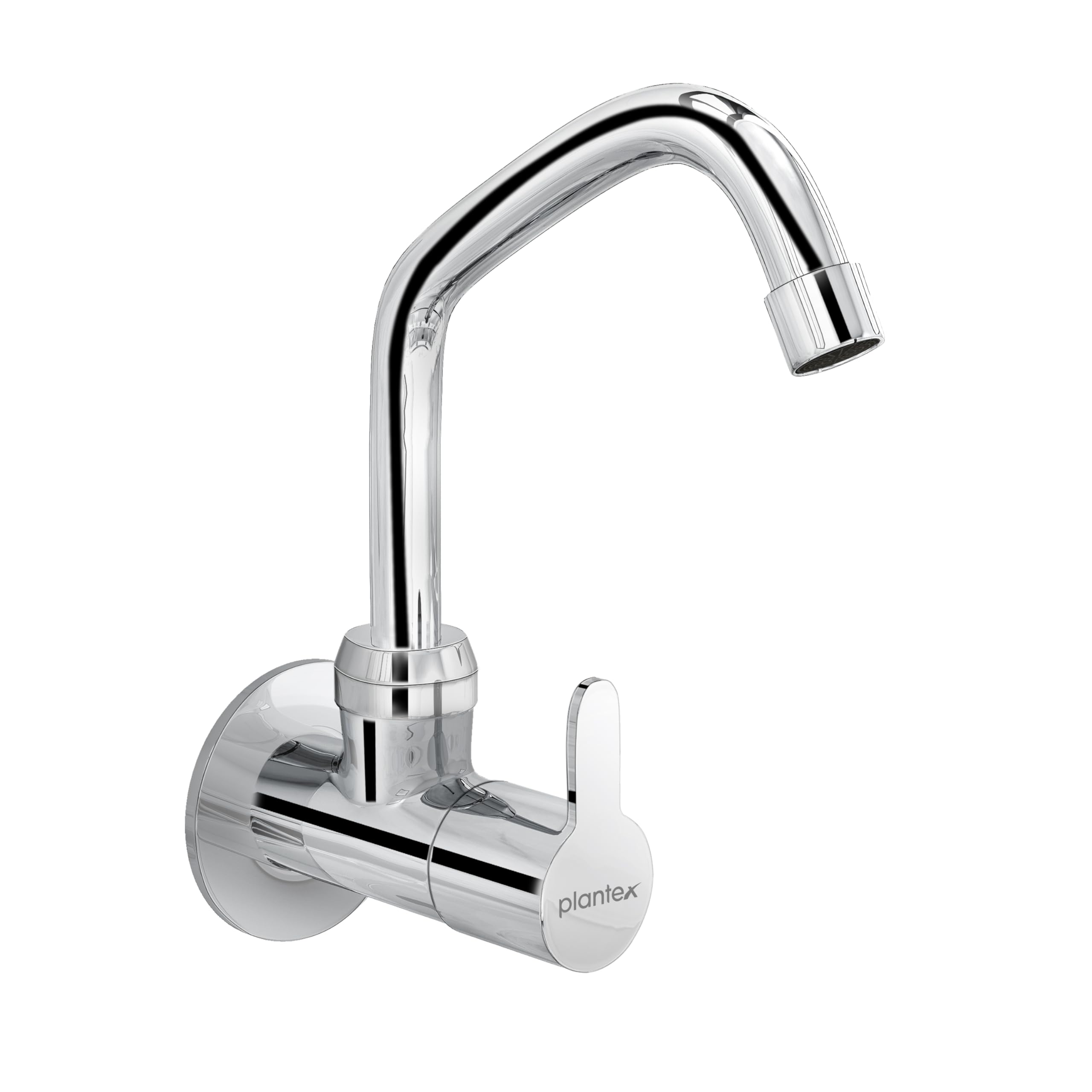 Plantex Pure Brass FLO-810 Single Lever Sink Cock for Kitchen/Bathroom Wash Basin Tap with Brass Wall Flange and Teflon Tape- 7 Year Warranty(Mirror-Chrome Finish) (B09GPFJH45) Amazon Price History, Amazon Price Tracker