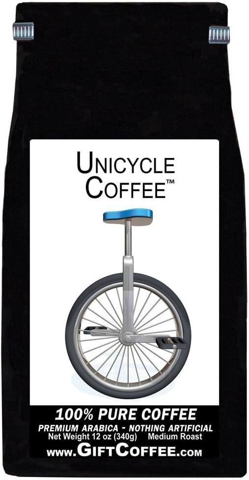 Unicycle Gift Coffee, Gourmet Regular Grind Gift Coffee 12 Ounces