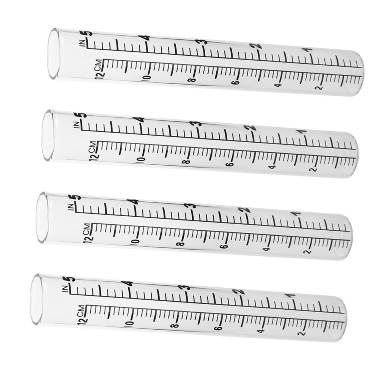 VICASKY Home Rain Gauge 4pcs Gauge Test Tube Practical and Efficient for Rainfall Measurement