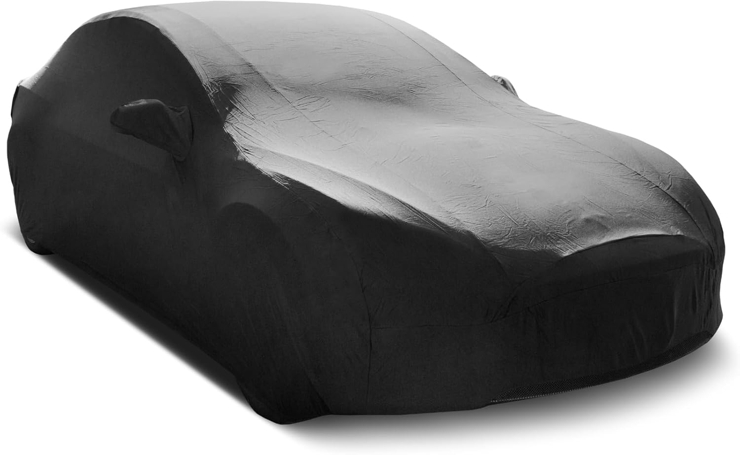 Custom Indoor Stretch Car Cover Compatible with 2016-2026 Tesla Model X, Black, Includes Storage Bag - Soft Satin, Breathable, Dust Protection