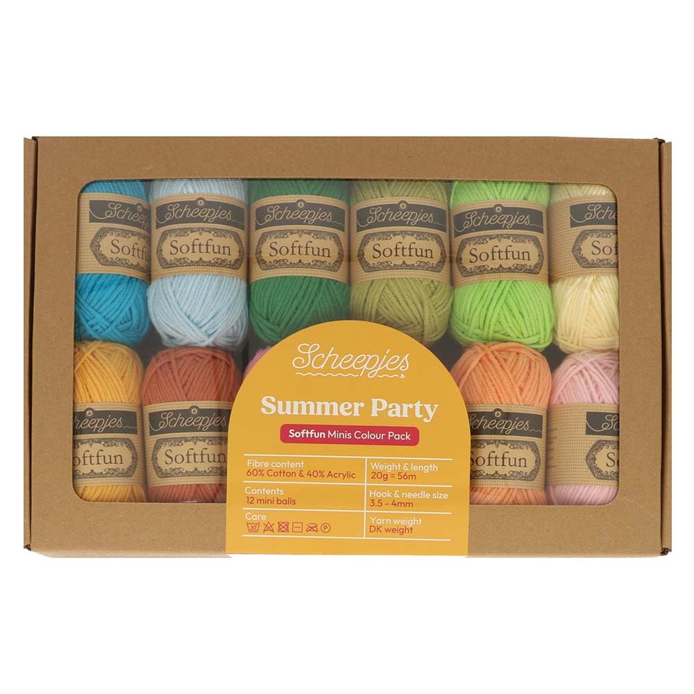 Scheepjes Softfun Colour Pack 12x20g - Summer Party, Mixed