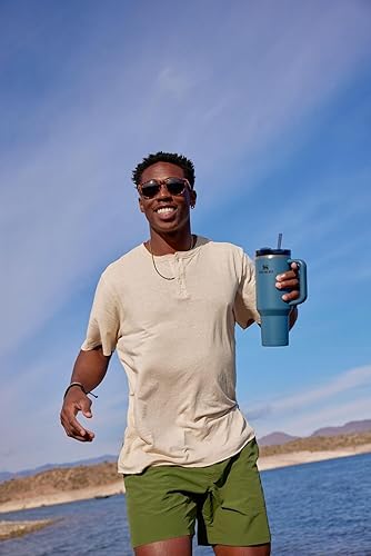 Miniatura 8 de STANLEY Quencher H2.0 FlowState - Vaso térmico de acero inoxidable con aislamiento al vacío, vaso con tapa y pajita para agua, té o café helado,