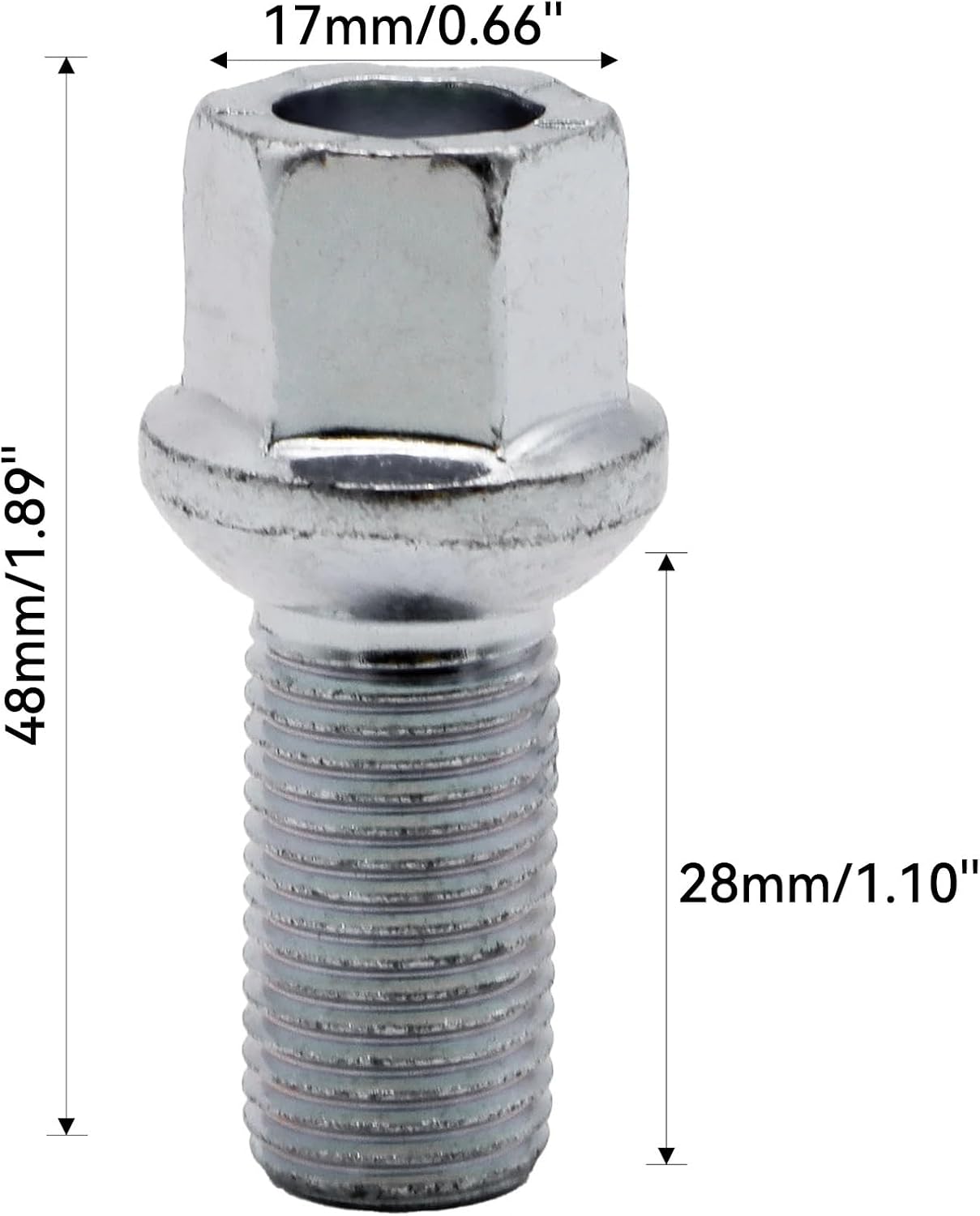 Wheel Studs Replacement Compatible with for A2 2000-2005 Wheel and Bearing Mounting Bolt Replacements Steel Tire Bolt Replacements Tire Bolts OEM:WHT002437